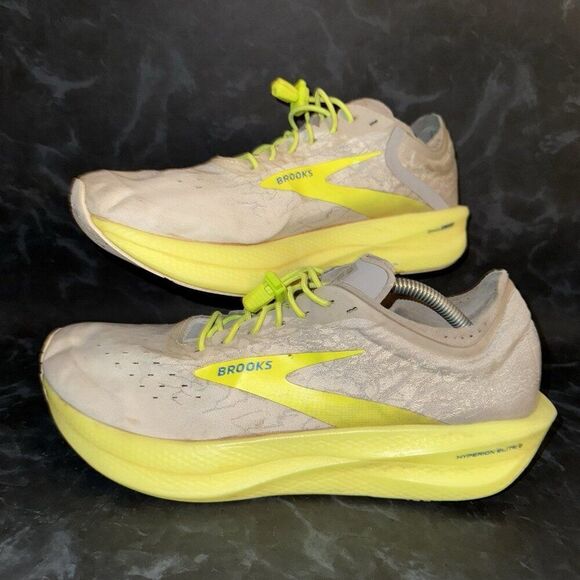Brooks Hyperion Elite 2 Shoes Gray Athletic Running Sneakers Men’s Size 12 - Picture 1 of 8
